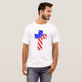 Amerikaans kruis t-shirt (Voorkant volledig)