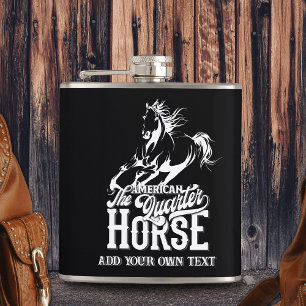 Amerikaans kwartpaard Cowboy wild west western Heupfles