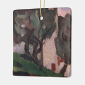 Amerikaans landschapsschilderwerk Keramisch Ornament (Links)