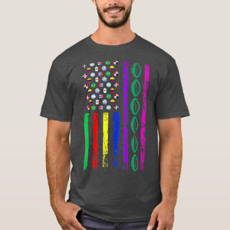 Amerikaans maritiem maritiem maritiem maritiem mar t-shirt