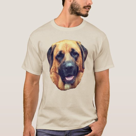 Amerikaans Mastiff Dog Face T-shirt (Voorkant)