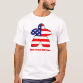 Amerikaans Meeple Mannen Shirt (Voorkant)