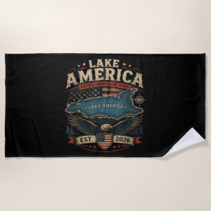 Amerikaans meer VS Eerder Grappig Patriottisch Strandlaken