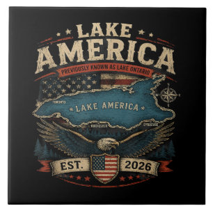 Amerikaans meer VS Eerder Grappig Patriottisch Tegeltje