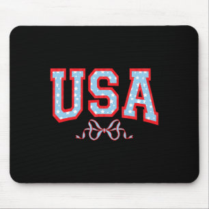Amerikaans meisje Patriotisch 4 juli Vrouwen Jonge Muismat