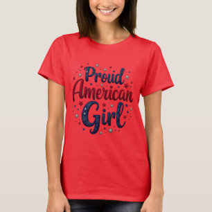 Amerikaans Meisje Power T-shirt
