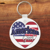Amerikaans meisje sleutelhanger (Voorkant)