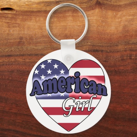 Amerikaans meisje sleutelhanger (Voorkant)