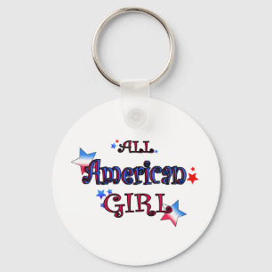 Amerikaans meisje sleutelhanger