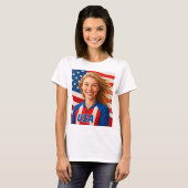 Amerikaans meisje t-shirt (Voorkant volledig)