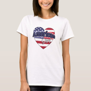 Amerikaans meisje t-shirt