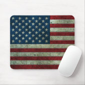 Amerikaans merkijzer-staaleffect muismat (Met muis)