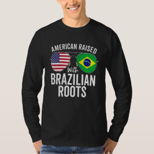 Amerikaans met Braziliaanse wortels VS Brazilië Fl T-shirt