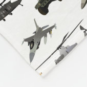 Amerikaans militair patroon fleece deken (Hoek)