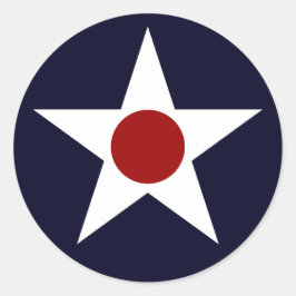 Amerikaans militair Vliegtuig Roundel - 241102-K Ronde Sticker