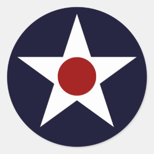 Amerikaans militair Vliegtuig Roundel - 241102-K Ronde Sticker