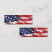 Amerikaans Mini Visitekaartje (Voorkant / Achterkant)