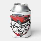 Amerikaans Musculair Rode Camaro Blikjeskoeler (Blikje Voorkant)