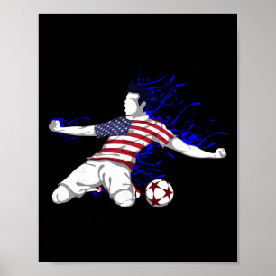 Amerikaans nationaal voetbalelftal shirt Verenigde Poster