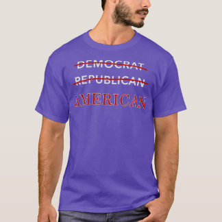 Amerikaans niet-democraat niet Republikein T-shirt