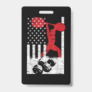 Amerikaans olympisch gewichtheffen badge