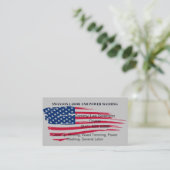 Amerikaans onderhoud van de vlag visitekaartje (Staand voorkant)