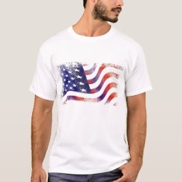 Amerikaans  ontwerp voor vlaggenpatriottisch ontwe t-shirt