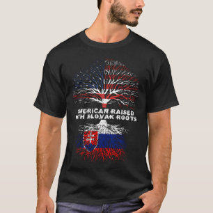 Amerikaans opgevoed met Slowaakse roots Slowakije T-shirt