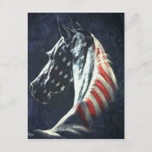 Amerikaans paard briefkaart