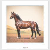Amerikaans paard sticker (Vel)