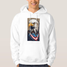 Amerikaans Patriot Bald Eagle T-shirt ontwerp