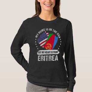 Amerikaans patriot Eritrea vlag Amerikaans Eritree T-shirt