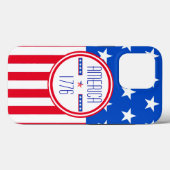 Amerikaans patriottisch 1776 Case-Mate iPhone case (Achterkant (horizontaal))