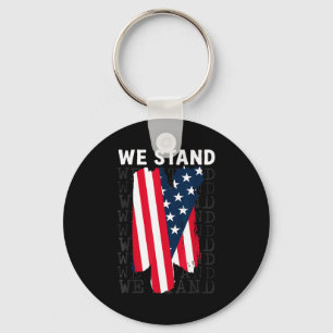 Amerikaans patriottisch - Amerikaanse vlag vrijhei Sleutelhanger