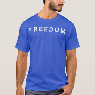 Amerikaans patriottisch minimaal ontwerp vrijheid t-shirt