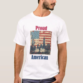 Amerikaans  patriottisch ontwerp t-shirt