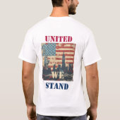 Amerikaans  patriottisch ontwerp t-shirt (Achterkant)