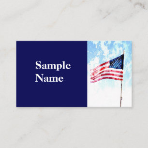 Amerikaans patriottisch ontwerp van de Amerikaanse Visitekaartje