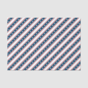 Amerikaans patriottisch staar- en Stripespatroon Tissuepapier