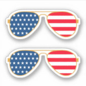 Amerikaans patroon - Cool Sunbril Pack Sticker (Voorkant)
