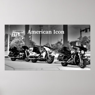 Amerikaans pictogram poster