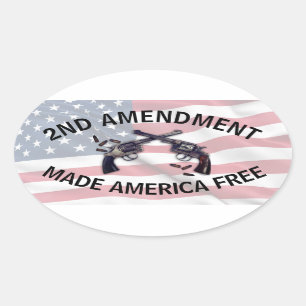 Amerikaans Pistool voor de tweede wijziging van de Ovale Sticker