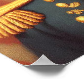  Amerikaans Pit Bull Terrier schilderij Poster (Hoek)