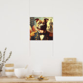  Amerikaans Pit Bull Terrier schilderij Poster (Keuken)