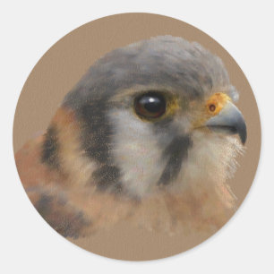 Amerikaans portret ronde sticker