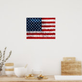 Amerikaans Poster met vlagportret (Keuken)