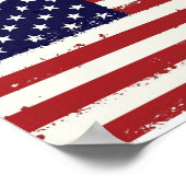 Amerikaans Poster van Amerikaanse vlag (Hoek)