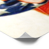 -Amerikaans Poster van de Amerikaanse patriottisch (Hoek)