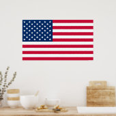 Amerikaans Poster van de Vlag Verenigde Staten van (Keuken)