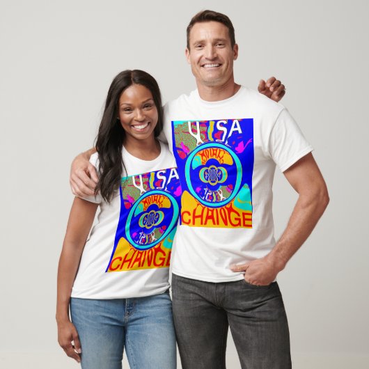 Amerikaans prachtig vormgegeven tekstontwerp t-shirt (Unisex)